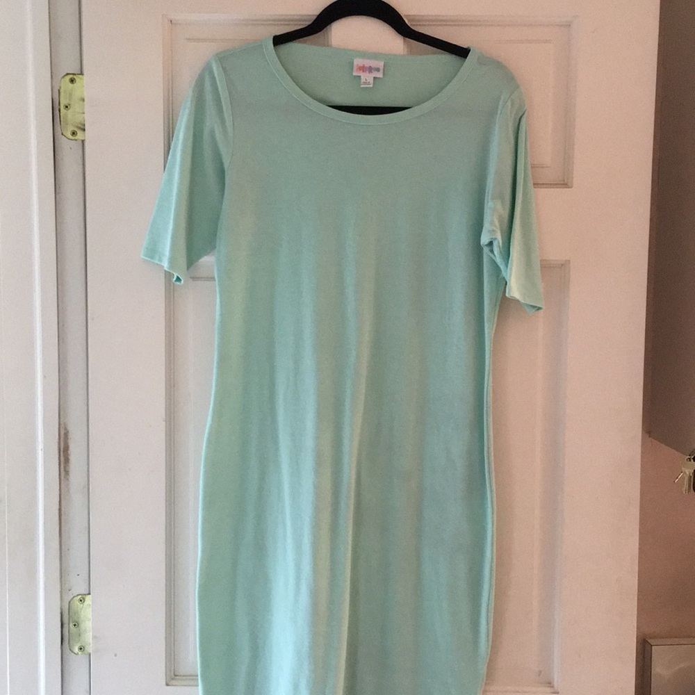 LuLaRoe Julia Dress- Solid Mint